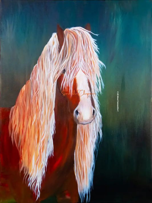 Original 16’ X 20’ Oil On Canvas Equine Art (Polly) Painting