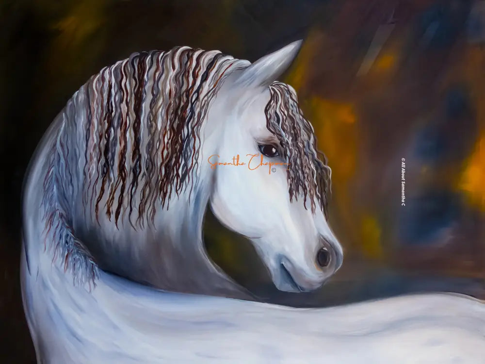 Original 36’ X 48’ Oil On Canvas Equine Painting (Sleepy Head)