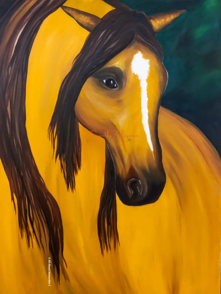 Original 48’ X 36’ Oil On Canvas Equine Painting (Mother)